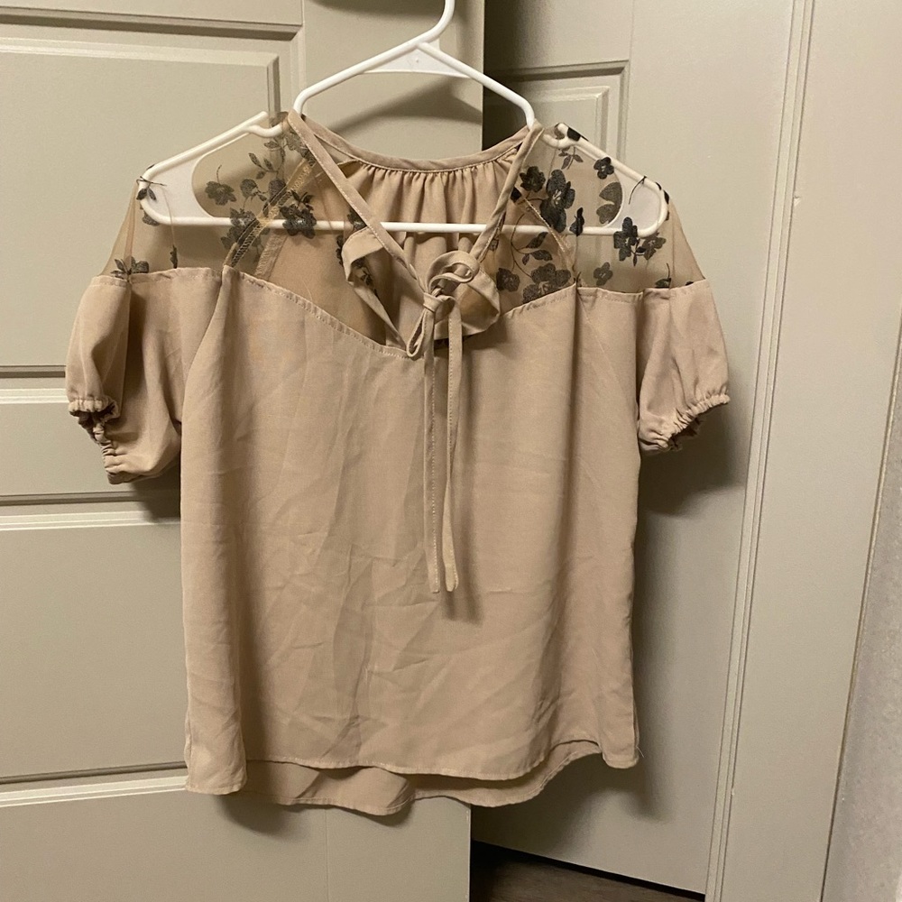 Tan Blouse